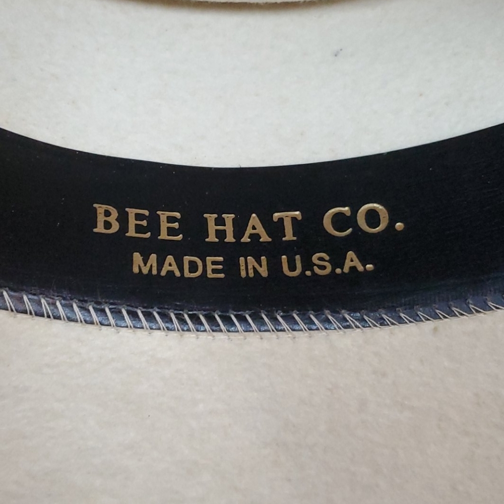 Vintage Bee hat Co. Cream hat women size S - Picture 4 of 6